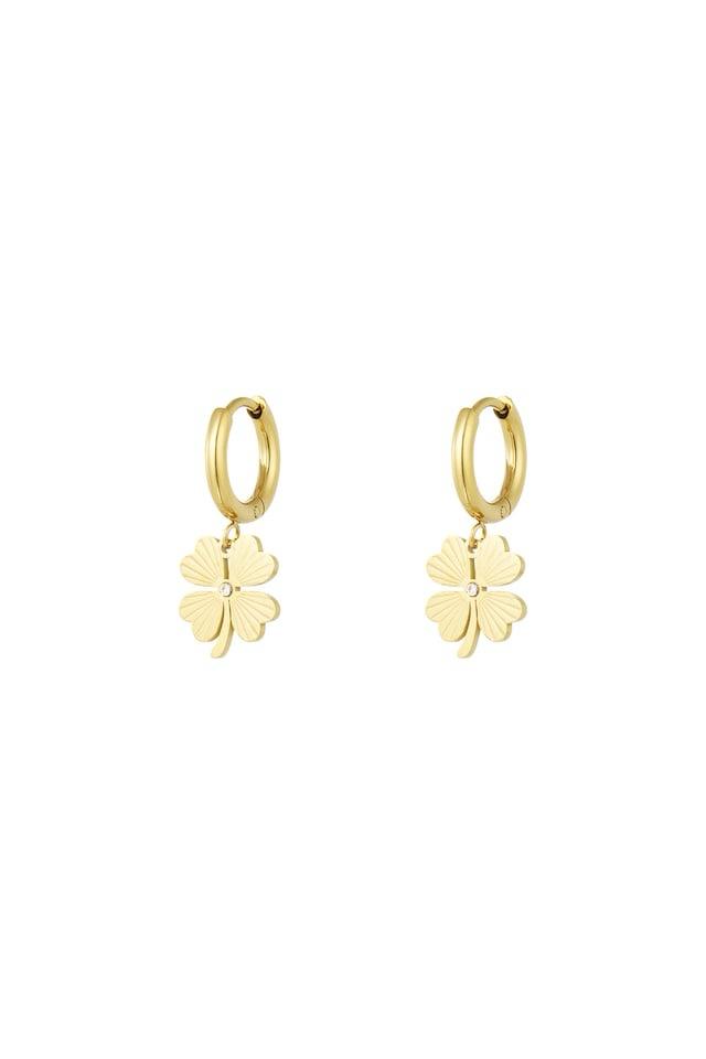 Give Me Luck Oorbellen – Gouden / zilver Kleur | Stijlvol, Elegant en Geluksbrenger